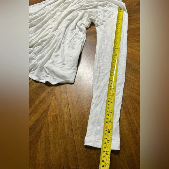 Fresh Produce White Lightweight Slub Open Front Cardigan Size Medium - Picture 4 of 8